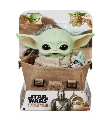 Star Wars Mandalorian THE CHILD BABY YODA GROGU 11” Talking Plush W Satchel • $49.99