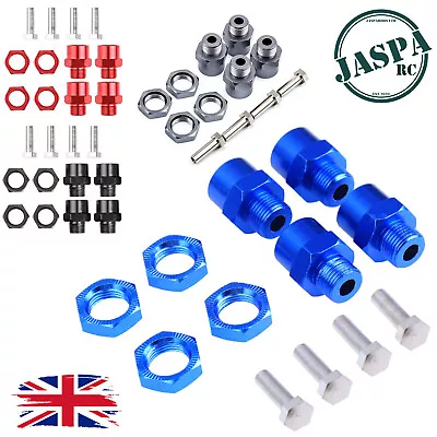 4PCS 12mm To 17mm Aluminium Wheel Hex Hub Adaptor 15mm Extensions 1/10 Scale 1/8 • £8.95