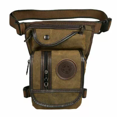 Men Thigh Drop Leg Bag Tactical Military Multi-pocket Hiking Waist Fanny Pack • $12.89