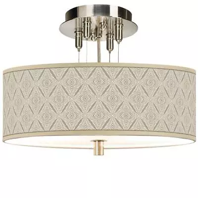 Moroccan Diamonds Giclee 14  Wide Ceiling Light • $149.99