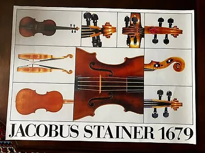 Violin Pattern Jacobus Stainer 1679 Poster • $15