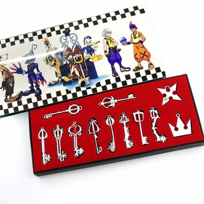$29.44 • Buy Kingdom Hearts Set Of 12 Metal Keyblade Keychain Sword Weapon Collectable Toys
