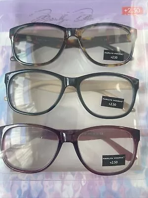 MARILYN MONROE Reading Glasses +2.50 TORTOISE / RED/ BLACK Eyeglasses • $25