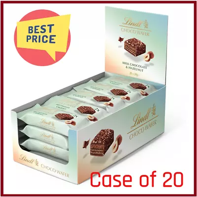 Lindt Choco Wafer Milk Chocolate & Hazelnut Treat Pack 30g (Case Of 20) - Uk • £15.89