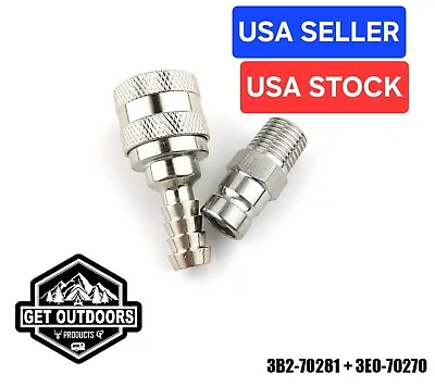 1 SET - Get Outdoors Nissan Tank & Motor Outboard Fuel Connectors FREE SHIPPING • $18.75