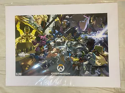 $104.32 • Buy Blizzard Overwatch Anniversary Art Print Nesskain San Diego Comic Con 2017 NEW!!