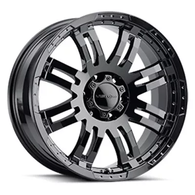 4 New 18x8.5 Vision 375 Warrior Gloss Black 6x139.7 6x5.5 ET18 Wheels Rims • $671.72