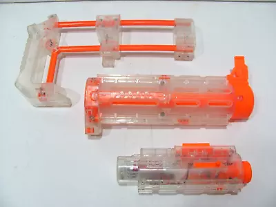 NERF N-Strike Elite Recon CS-6 Clear Orange Attachments Hasbro 2007 • $49