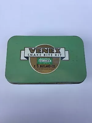 Vintage VENEX Snake Bite Kit E.D. Bullard CO Tin Kit  • $69.99