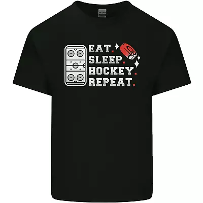 Eat Sleep Hockey Repeat Ice Street Funny Mens Cotton T-Shirt Tee Top • $14.84