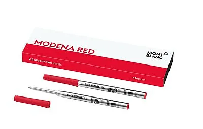 Montblanc Ballpoint Pen Refills (M) Modena Red 124516 – Refill Cartridges Wit... • $24.99