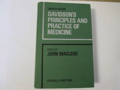 Davidson's Principles And Practice Of Medicine - Macleod J 1977-01-01   Churchi • £32.99