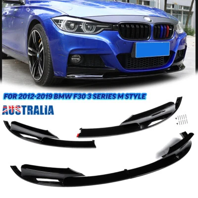 Front Bumper Chin Spoiler Splitter Lip For BMW F30 3 Series M Sport 2012-2018 • $85.99