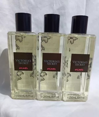 Victoria's Secret Wicked Fragrance Mist Perfume Body Spray Set Of 3 NEW RARE • $64.95