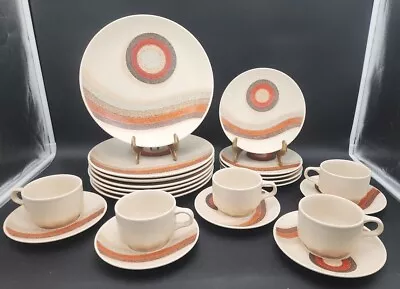 22-mikasa Indian Feast Rising Sun Dinner & Salad Plates Cups & Saucers • $69.99