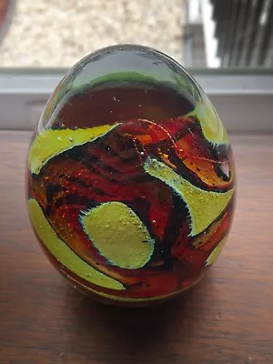 Large MDINA Glass Paperweight 4  (10 Cm) 28.3 Oz (802 Gr) • $100