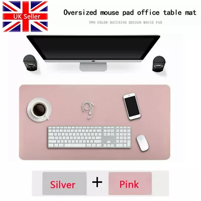 £20.39 • Buy Office Leather Computer Desk Mat Keyboard Mouse Pad Laptop Cushion 120*60cm