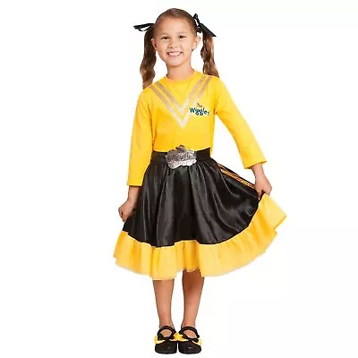 Yellow Wiggles Costume Emma Deluxe Girls Dress Yellow Licensed • $47.95