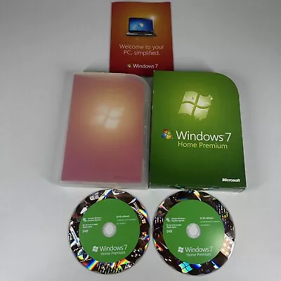 £39.99 • Buy Microsoft Windows 7 Home Premium - Full Edition (PC) Boxed 32 & 64bit Software