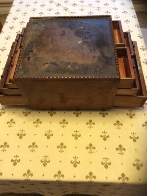 £122 • Buy Antique Vintage Dentist Mahogany? Cabinet With Double Sided Drawers & Carousel.