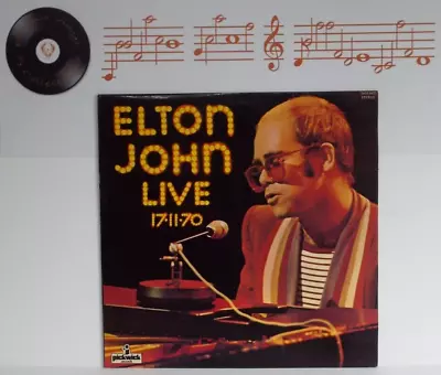 £9.99 • Buy Elton John Live 17.11.70 Vinyl LP A5 B5 Pressing - EX