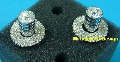 2 Crystal Door Lock Pins (made With Swarovski) For Mercedes Benz R170 & R171 Slk • $47.80