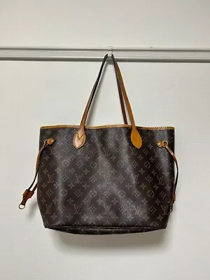 LOUIS VUITTON M40156 Neverfull MM Shoulder Tote Bag Monogram Leather • $488