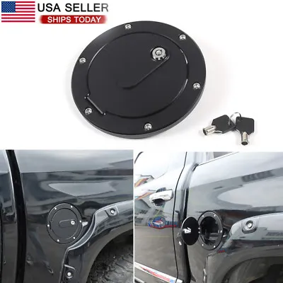 Aluminum Door Fuel Filler Gas Tank Cover Cap W/Lock For Toyota Tundra 2007-2021 • $79.99