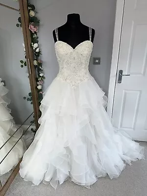 Madeline Gardner NY Sample Wedding Dress Bridal Size 16 (Uk14/16) • £699