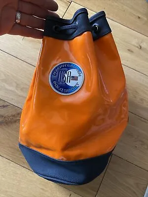 £14.99 • Buy RALPH LAUREN POLO SPORT Orange Wipe Clean Material Shoulder Small Bag