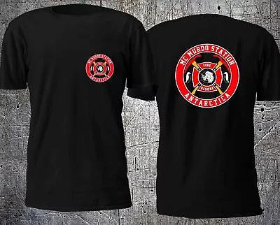 McMURDO ANTARCTICA STATION FIRE RESCUE DEPARTMENT T SHIRT 2 SIDED BLACK • $25