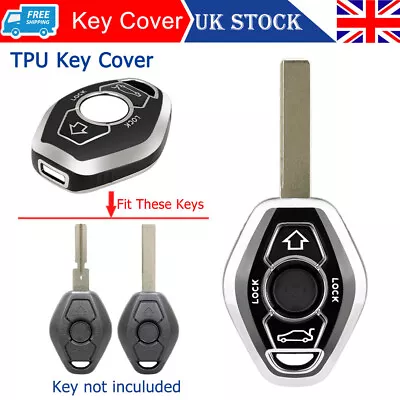 Key Cover Diamond Remote Fob Case For BMW E46 E39 E38 3 5 7 Series Z3 M3 M5 • £5.85