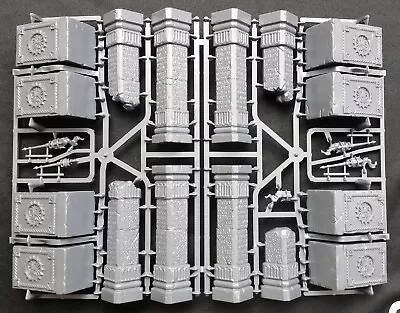 Warhammer Sigmar Terrain Temple Columns Torches Warcry Ravaged Stormvault Lands • $85.31