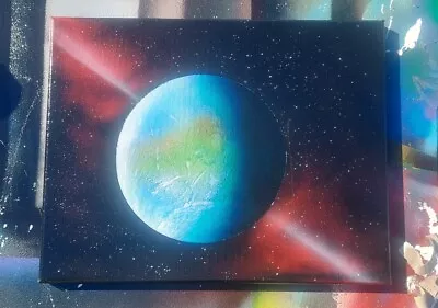 Space Spray Paint Art Original 11X14 On Canvas • $35