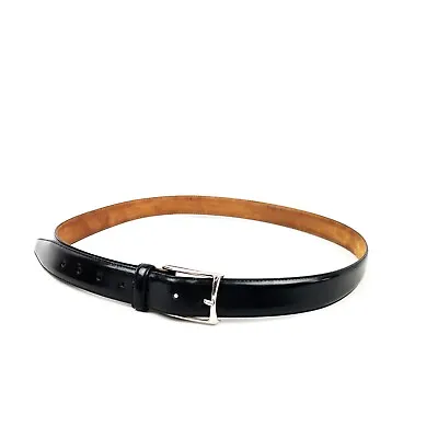 BOGGI Milano Black Saddle Stitched Leather Belt - Size 110 / 3XL / 44  • £47