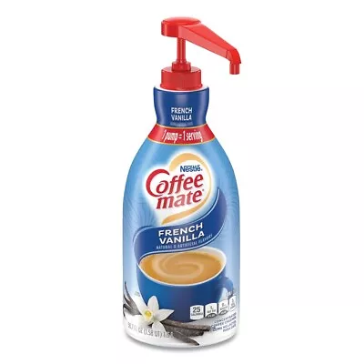 Coffee-Mate 31803 1.5L Liquid Coffee Creamer Pump Bottle - French Vanilla New • $29.12