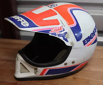 Vintage Bieffe MX Team Made With Kevlar Mix Motorcycle Motocross Helmet W/ Visor • $175