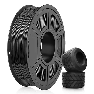 SUNLU 1.75mm TPU Filament 95A Flexibility 3D Printer Material 0.5kg Spool(1.1lb) • $19.24