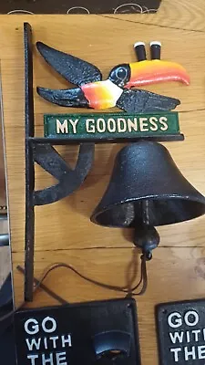 Guinness My Goodness Cast Iron Wall Mounted Bell. Bar. Pub. Mancave • £60