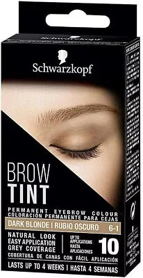 Schwarzkopf Brow Tint Professional Formula Eyebrow Dye Brow Tinting Kit With Ge • £6.86