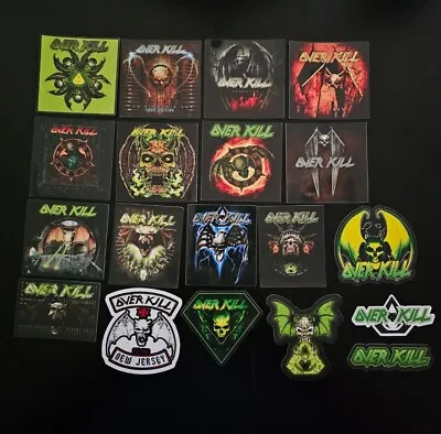 Overkill Stickers Heavy Metal Metal Decals Rock N Roll Over Kill Overkill • $4