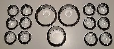 Kenworth Chrome Gauge Surround Kit.  2x Speedo 1x Pyro 20x Small Surrounds • $136.98