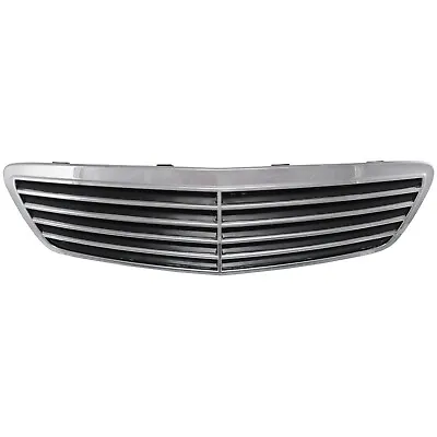 Grille For 2000-2002 Mercedes Benz S430 S500 Chrome Shell W/ Black Insert • $55.68