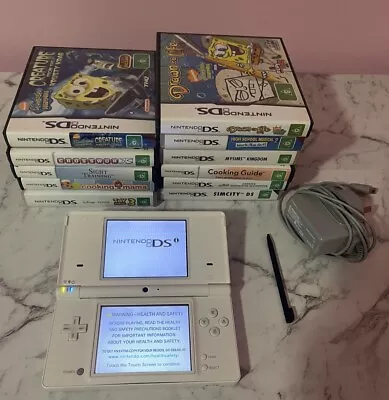 White Nintendo Dsi   Charger Games And Stylus Included (In Perfect Condition ) • $149.99