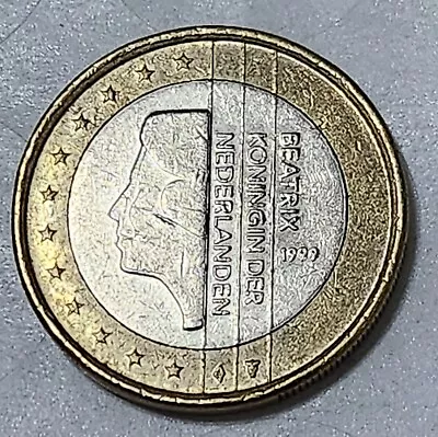 European Union (netherlands) 🇪🇺 / 🇳🇱 One (1) Euro Coin 1999 (queen Beatrix) • £4.77