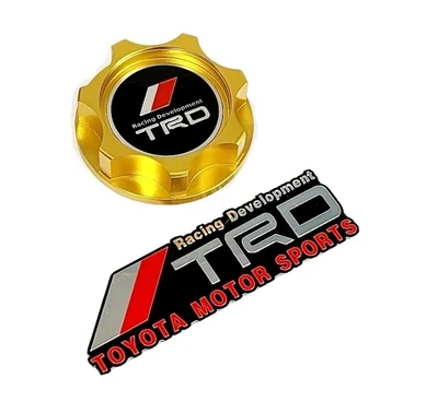 $24.90 • Buy Gold Engine Oil Filler Cap For Toyota 2023 Gr Corolla 1.6l Trd Emblem
