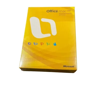 Microsoft MS Office Mac 2008 Home Student Edition - New - Sealed Box • $29.99