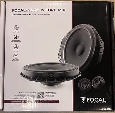 FOCAL IS FORD 690 2-Way Component Speaker System Select Ford Lincoln Brand New • $303