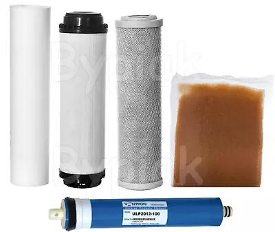 £39.90 • Buy 5 Stage Reverse Osmosis Deionization RO & DI Complete Filters Replacement 100GPD