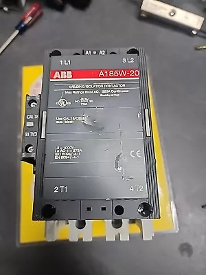 🔥ABB A185W-20 WELDING ISOLATION CONTACTOR 600VAC250A Used Free Ship🇺🇸 • $195